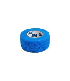 Bande élastique cohésive de contention bleue 4.5 m x 2.5 cm