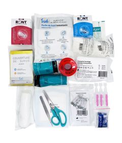 Composition trousse de secours peintre