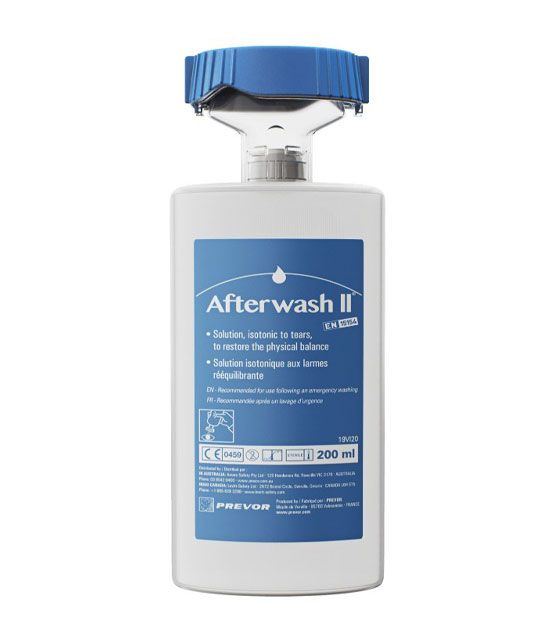 Solution Afterwash II en flacon pour rinçage oculaire 200 ml