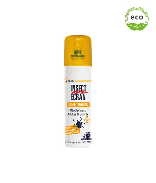 Répulsif tiques, moustiques, phlébotomes INSECT ECRAN : le spray