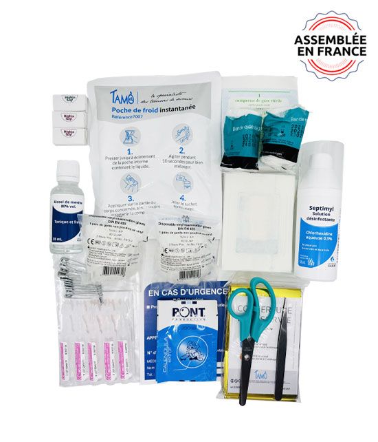 Composition pour la trousse de secours écoles