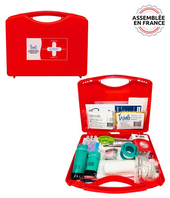 Boîte de premiers secours vide - Petite taille - 17 x 12 x 4,5cm